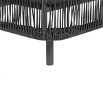 Gartenliege Rattan grau OSINI