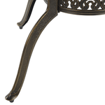 Gartenmöbel Set 4-Sitzer SAPRI mit Schirm (16 Optionen) Metall Dunkelbraun