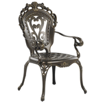 Gartenmöbel Set 4-Sitzer SAPRI mit Schirm (16 Optionen) Metall Dunkelbraun