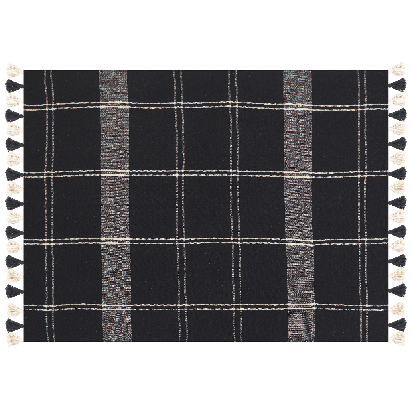 Kuscheldecke KULAC Baumwolle 130 x 170 cm Schwarz