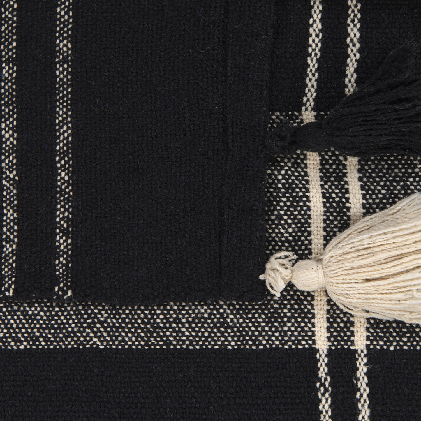 Kuscheldecke KULAC Baumwolle 130 x 170 cm Schwarz