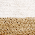 Textilkorb Baumwolle / Jute weiss / naturfarben 2er Set BELLPAT