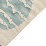 Kinderteppich Baumwolle mehrfarbig 80 x 150 cm Wolkenmotiv BLANG