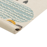 Kinderteppich Baumwolle mehrfarbig 80 x 150 cm Wolkenmotiv BLANG