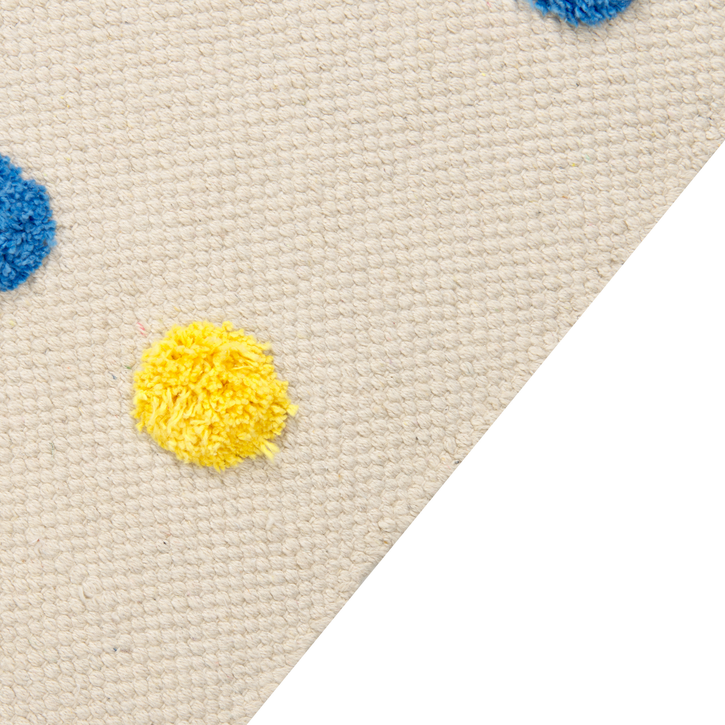 Kinderteppich Baumwolle mehrfarbig 80 x 150 cm Punkte LELES