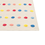 Kinderteppich Baumwolle mehrfarbig 80 x 150 cm Punkte LELES