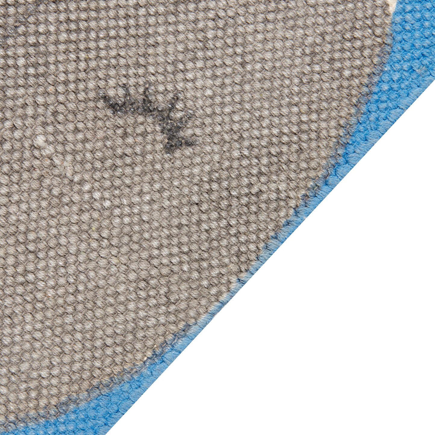 Kinderteppich Baumwolle blau 80 x 150 cm Wal-Motiv BALABANG