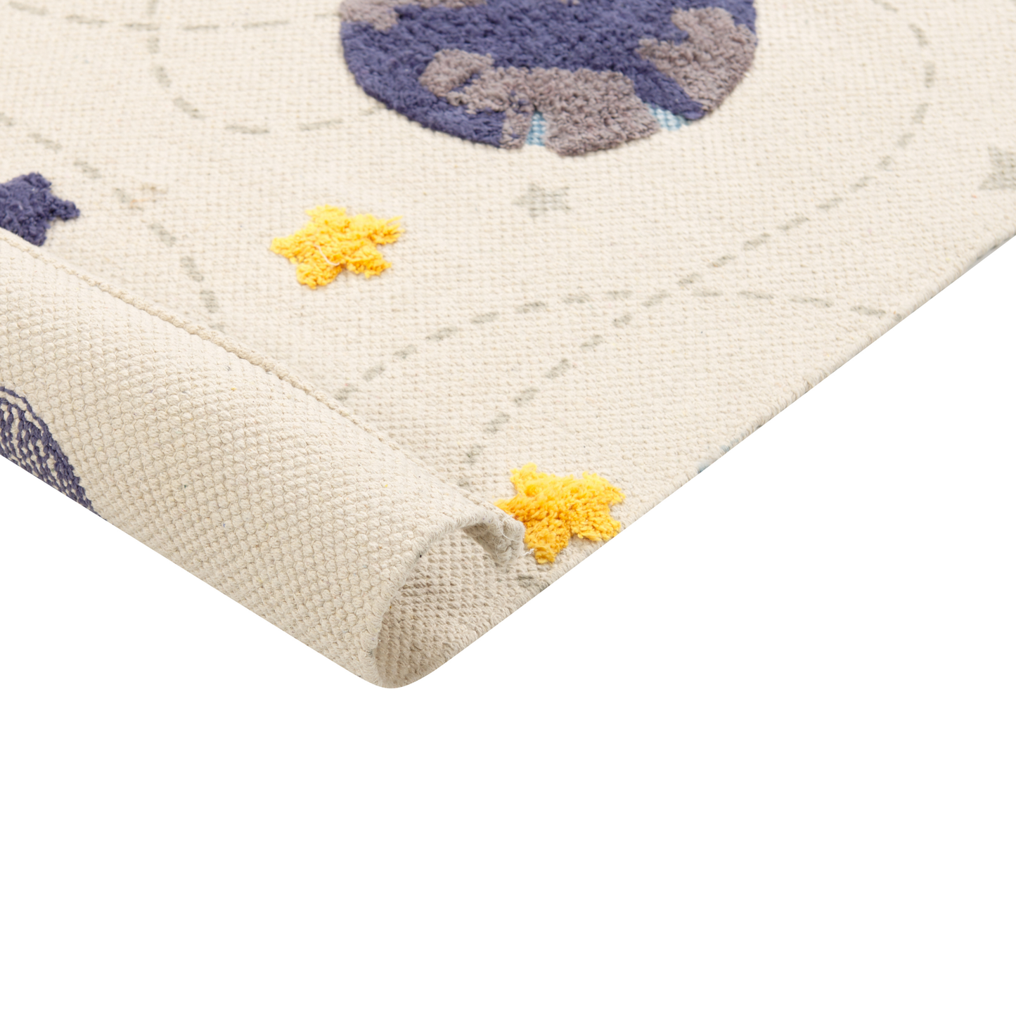 Kinderteppich Baumwolle mehrfarbig 80 x 150 cm Planeten LANGSA