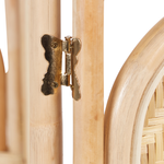 Raumteiler 3-teilig CARPI Naturfarben 166 cm 180 cm