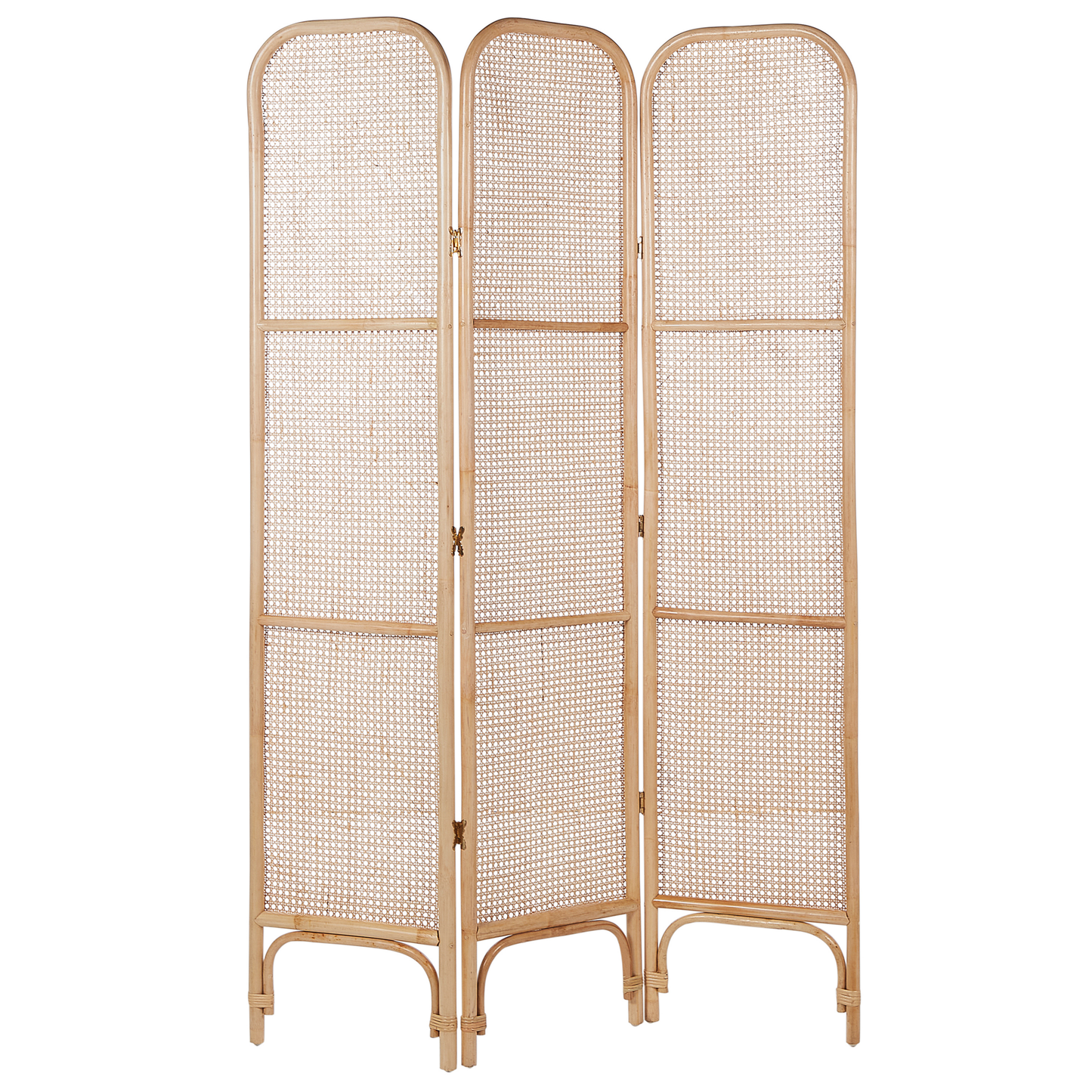 Raumteiler 3-teilig POTENZA Naturfarben 105 cm 180 cm