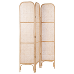 Raumteiler 3-teilig POTENZA Naturfarben 105 cm 180 cm