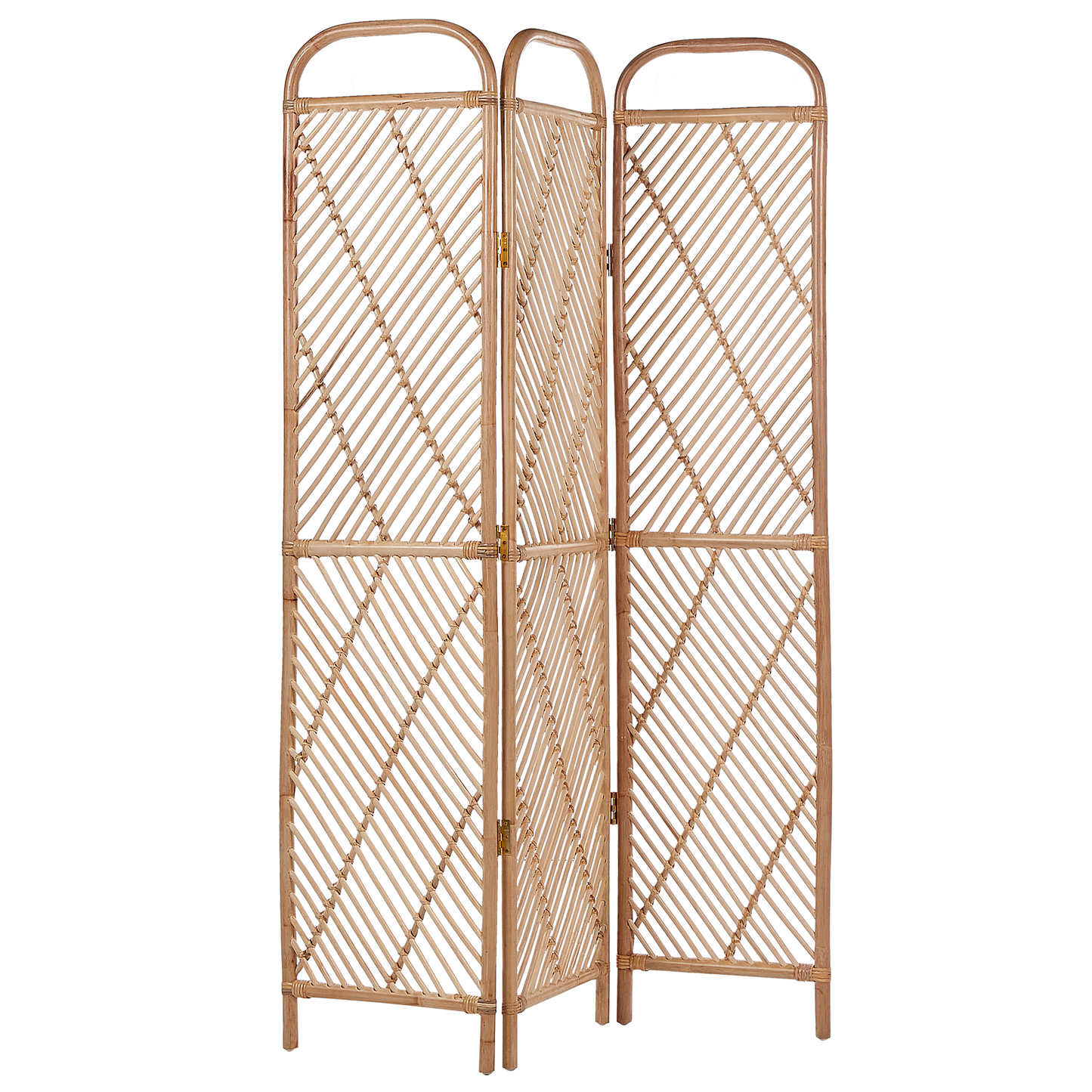 Raumteiler 3-teilig COSENZA Hellbraun 106 cm 180 cm