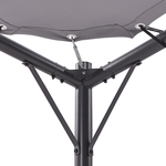 Pavillon AVENTINE Metall 300 cm 300 cm Grau