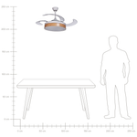 Deckenventilator mit Licht FREMONT mit Fernbedienung Weiss