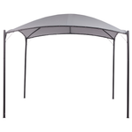 Pavillon VOMERO Metall 305 cm 305 cm Grau