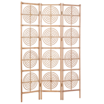 Raumteiler 3-teilig ALTAMURA Hellbraun 117 cm 180 cm