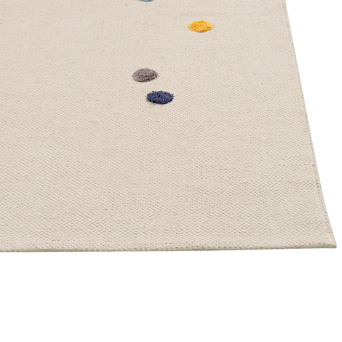 Kinderteppich Baumwolle beige 80 x 150 cm Tiermuster SINGKIL