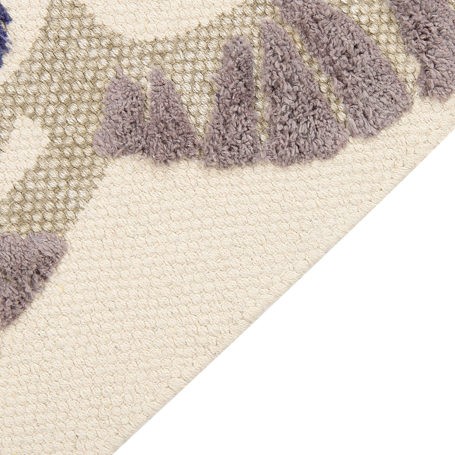 Kinderteppich Baumwolle beige 80 x 150 cm Tiermuster SINGKIL