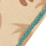 Kinderteppich mehrfarbig aus Baumwolle Tiermuster 80 x 150 cm STABAT