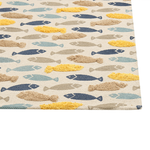 Kinderteppich Baumwolle mehrfarbig 80 x 150 cm Fischmotiv IPUH