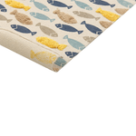 Kinderteppich Baumwolle mehrfarbig 80 x 150 cm Fischmotiv IPUH