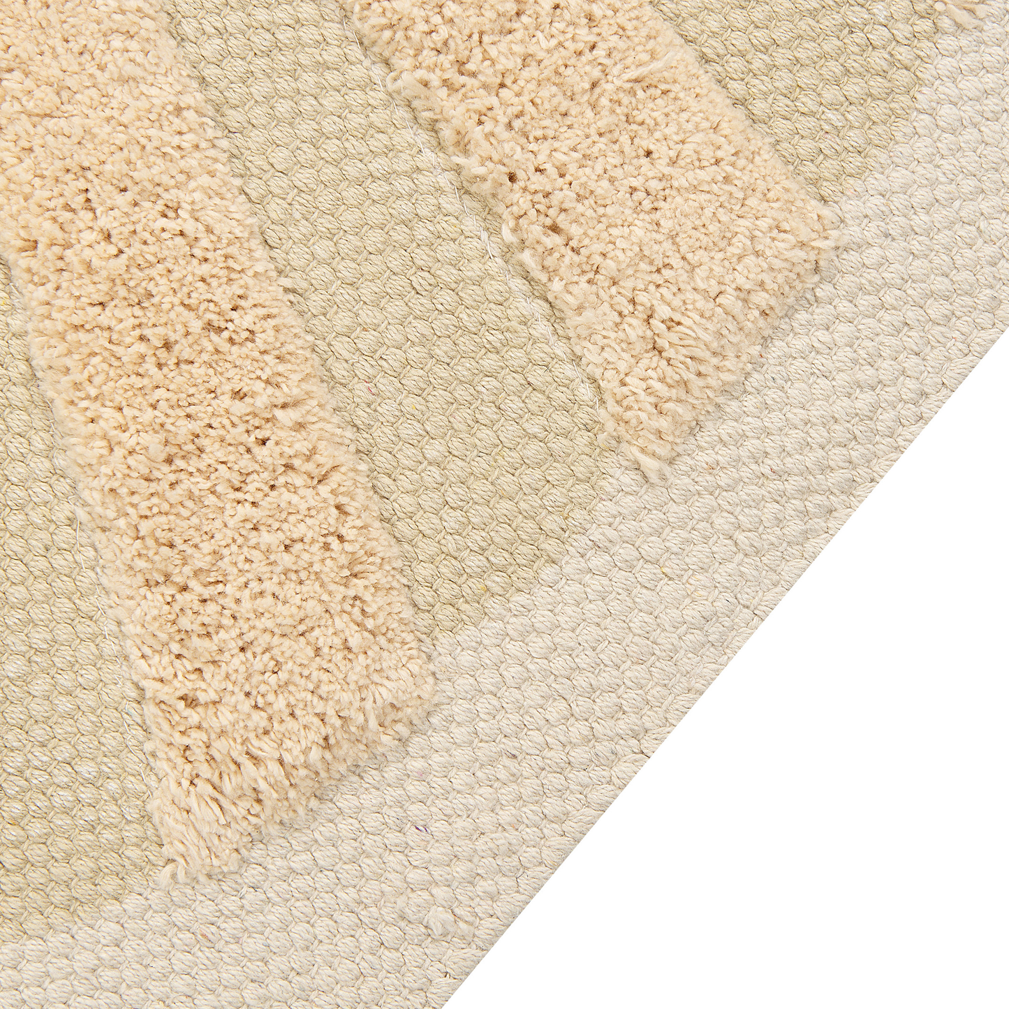 Kinderteppich Baumwolle beige Löwenmuster 80 x 150 cm BALARI