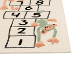 Kinderteppich Baumwolle mehrfarbig 80 x 150 cm Hüpfspiel Kurzflor KATIET