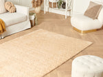 Kunstfellteppich Kaninchen beige 160 x 230 cm Shaggy THATTA