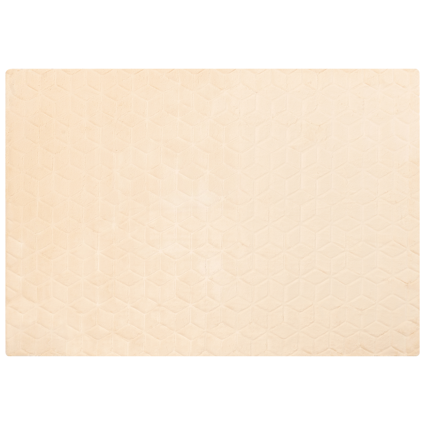 Kunstfellteppich Kaninchen beige 160 x 230 cm Shaggy THATTA