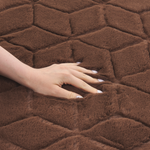 Kunstfellteppich Kaninchen braun 160 x 230 cm Shaggy THATTA