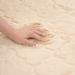 Kunstfellteppich Kaninchen beige 160 x 230 cm Shaggy GHARO