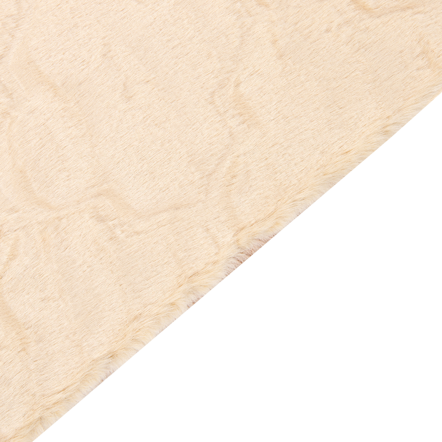 Kunstfellteppich Kaninchen beige 160 x 230 cm Shaggy GHARO