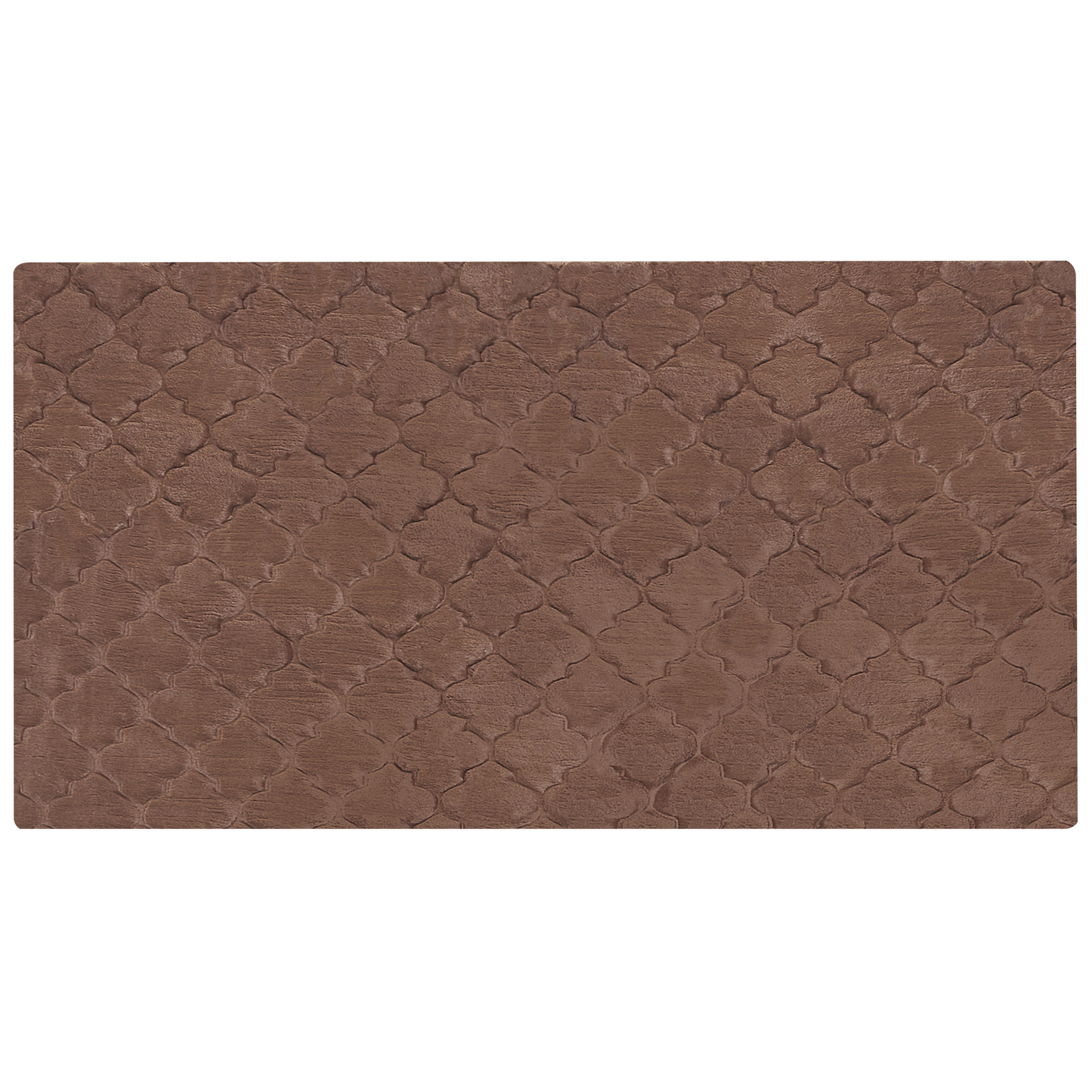 Kunstfellteppich Kaninchen braun 80 x 150 cm Shaggy GHARO