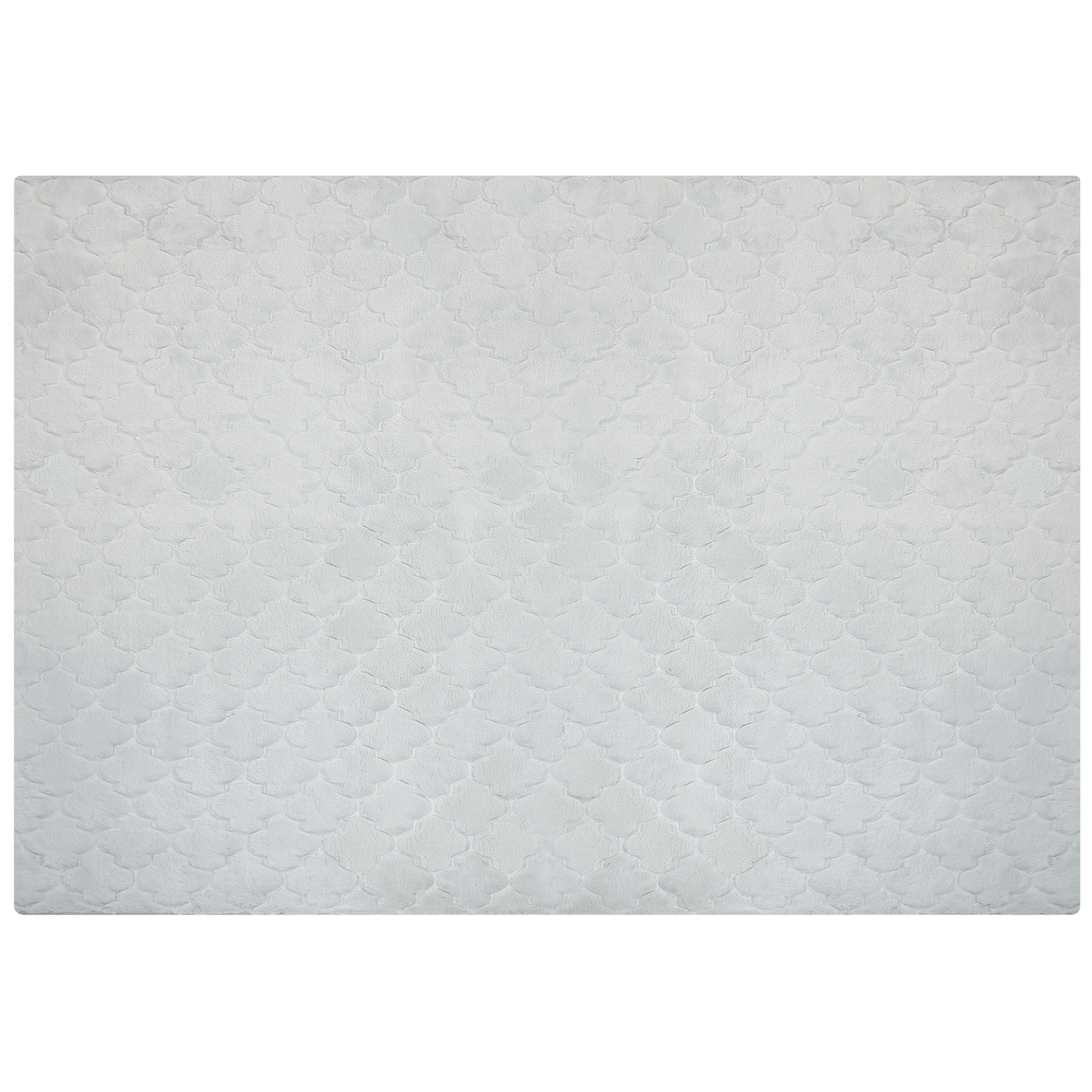 Kunstfellteppich Kaninchen hellgrau 160 x 230 cm Shaggy GHARO