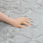 Kunstfellteppich Kaninchen mintgrau 160 x 230 cm Shaggy THATTA