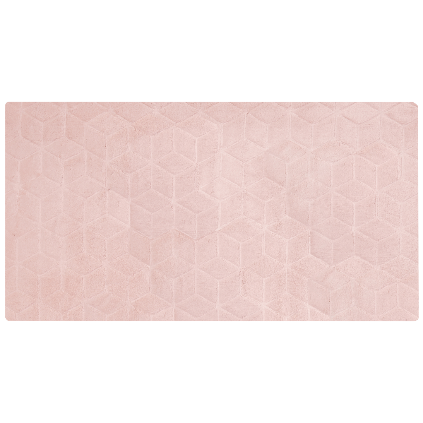 Kunstfellteppich Kaninchen rosa 80 x 150 cm Shaggy THATTA