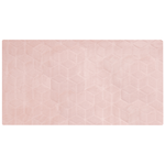 Kunstfellteppich Kaninchen rosa 80 x 150 cm Shaggy THATTA