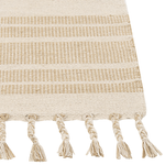 Teppich Baumwolle mehrfarbig 300 x 400 cm geometrisches Muster Kurzflor ZEYNAK