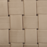 Bett mit Lattenrost Samtstoff LIMOUX 180 x 200 cm Taupe