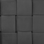 Bett mit Lattenrost Samtstoff LIMOUX 140 x 200 cm Schwarz