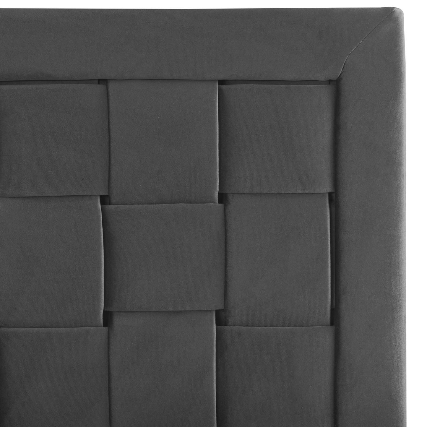 Bett mit Lattenrost Samtstoff LIMOUX 180 x 200 cm Schwarz