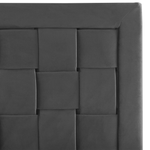 Bett mit Lattenrost Samtstoff LIMOUX 180 x 200 cm Schwarz