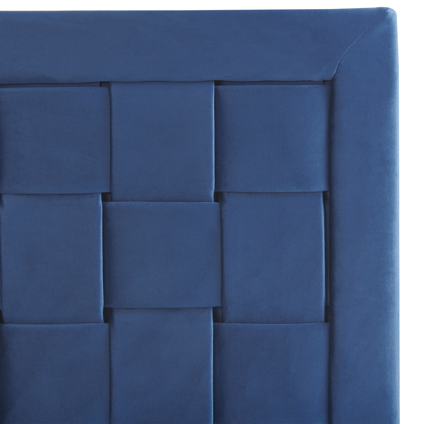 Bett mit Lattenrost Samtstoff LIMOUX 160 x 200 cm Marineblau