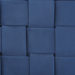 Bett mit Lattenrost Samtstoff LIMOUX 180 x 200 cm Marineblau