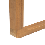 Set mit 8 Stühlen und Sitzkissen SASSARI Akazienholz Marineblau