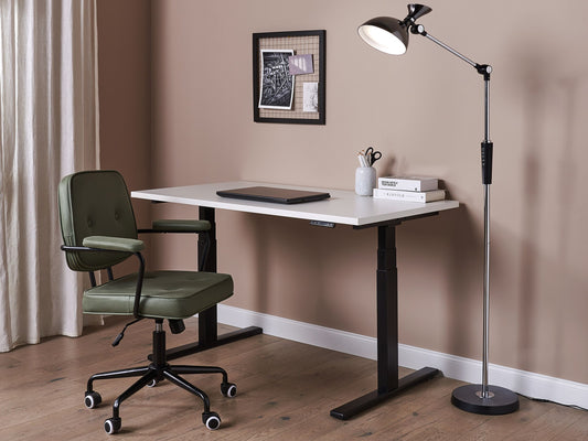 LED Stehlampe ANDROMEDA mit Dimmer Metall Silber