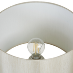 Tischlampe Glas smaragdgrün 41 cm Trommelform KEILA