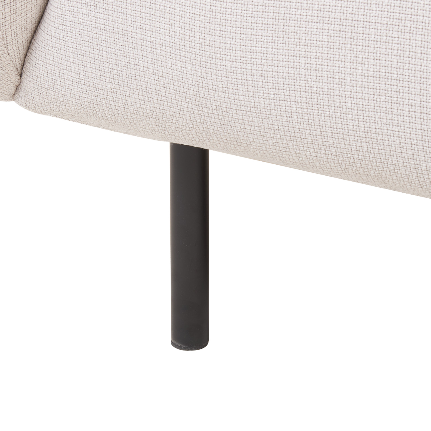 2-Sitzer Sofa Polsterbezug beige / schwarz LOEN