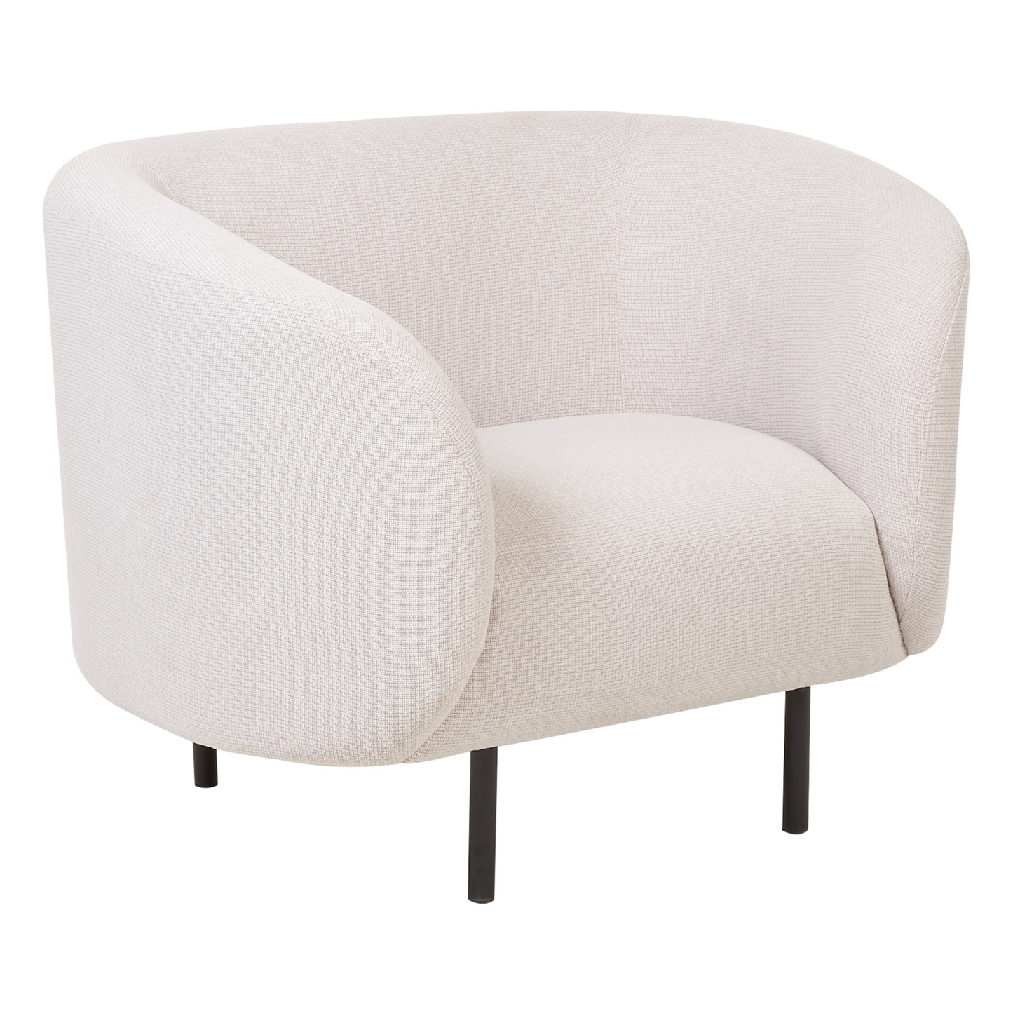 Sofa Set Polsterbezug beige / schwarz 3-Sitzer LOEN