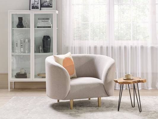 Sessel LOEN Stoff Hellbeige